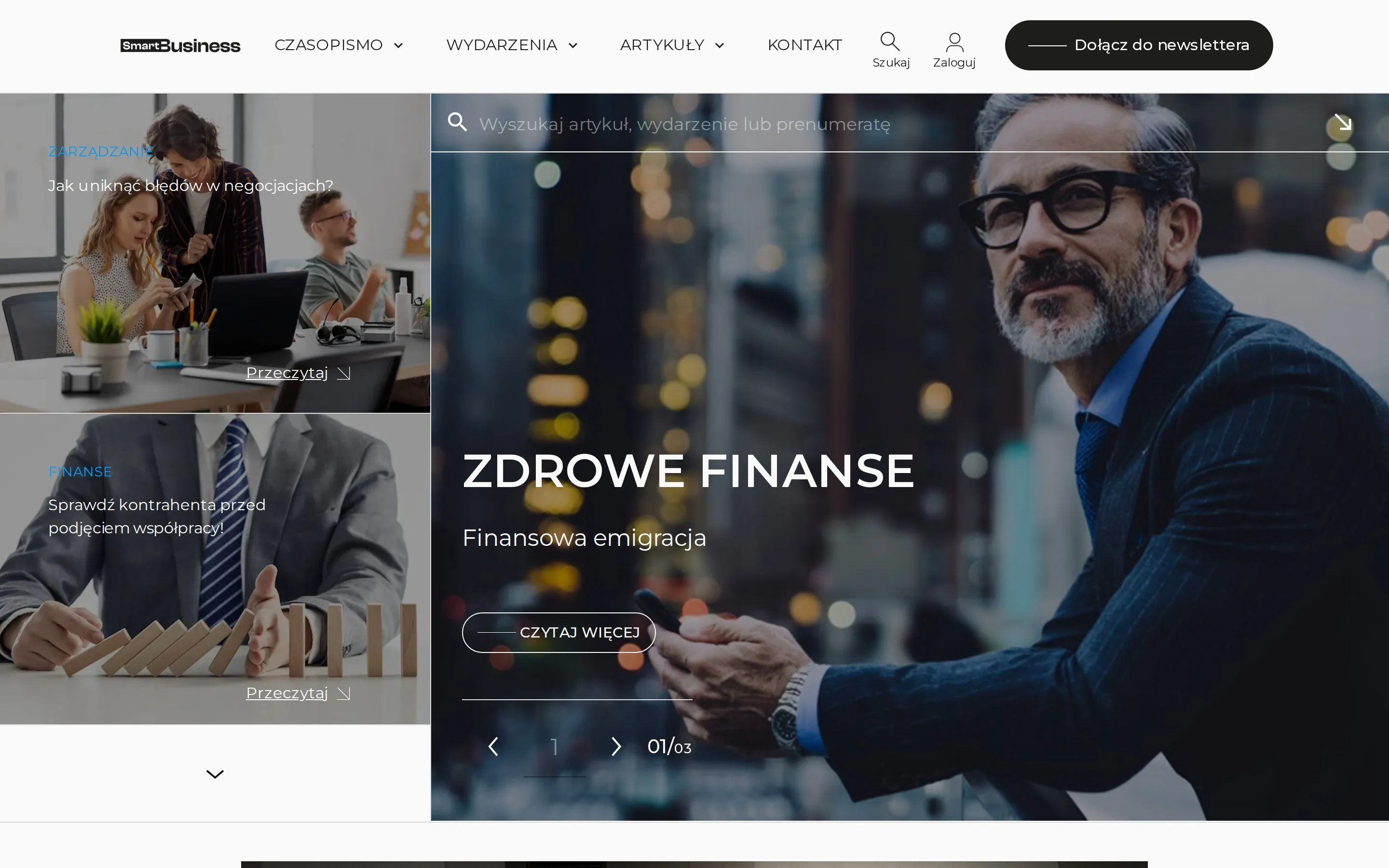 Strona główna smart-magazine.pl - widok desktop
